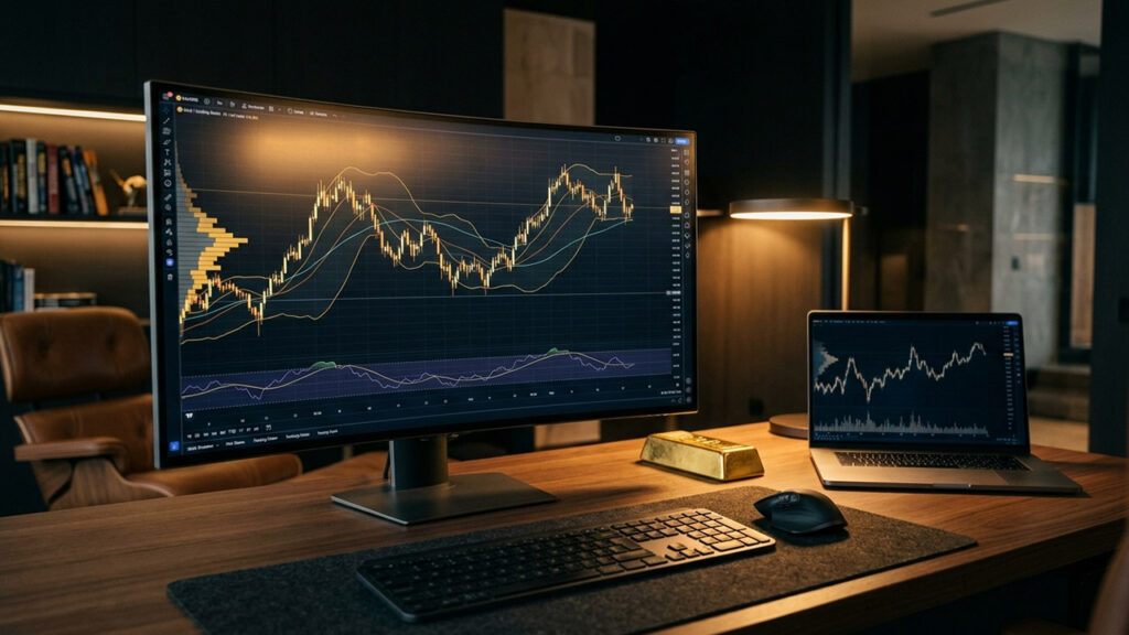آموزش ترید طلا در TradingView با اندیکاتورهای پیشرو